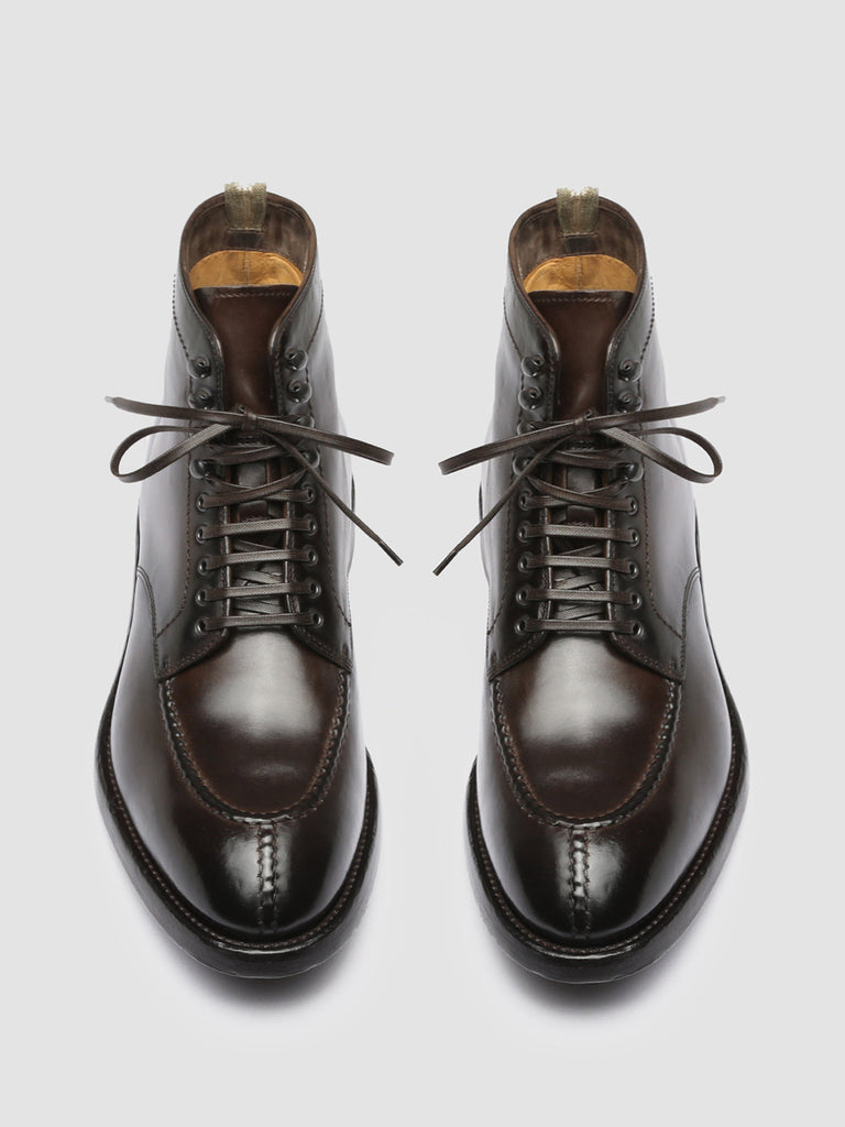 TEMPLE 006 - Brown Leather Ankle Boots Men Officine Creative - 2