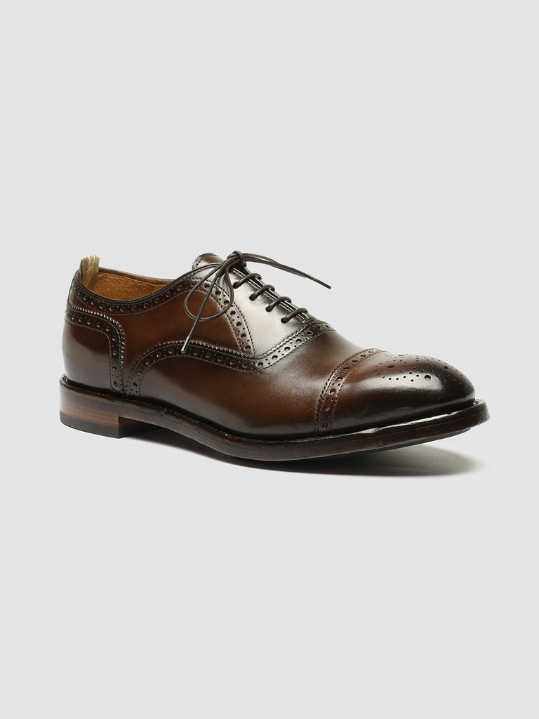 TEMPLE 021 - Brown Leather Oxford Shoes men Officine Creative - 3
