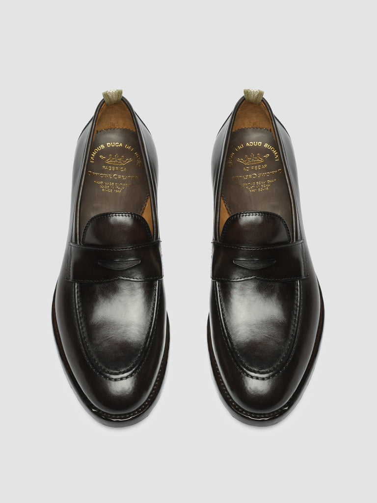 TULANE 002 - Brown Leather Penny Loafers