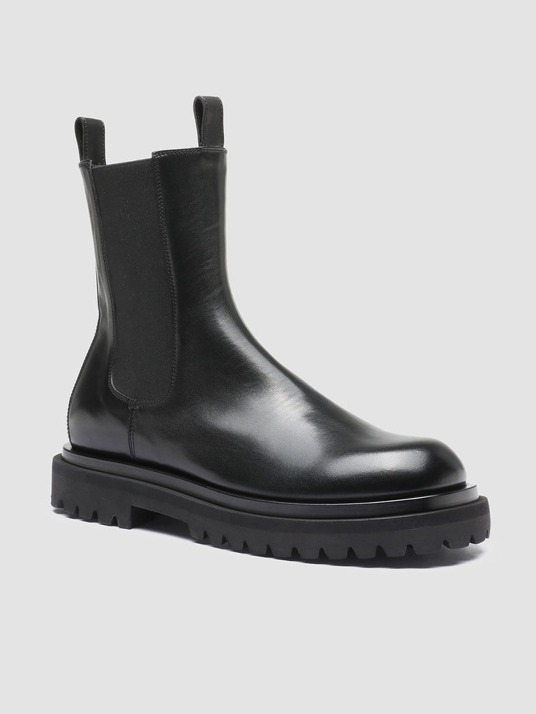 ULTIMATE 002 - Black Leather Chelsea Boots Men Officine Creative - 3