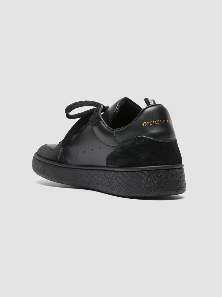 MOWER 011 - Black Leather and Suede Low Top Sneakers men Officine Creative - 4