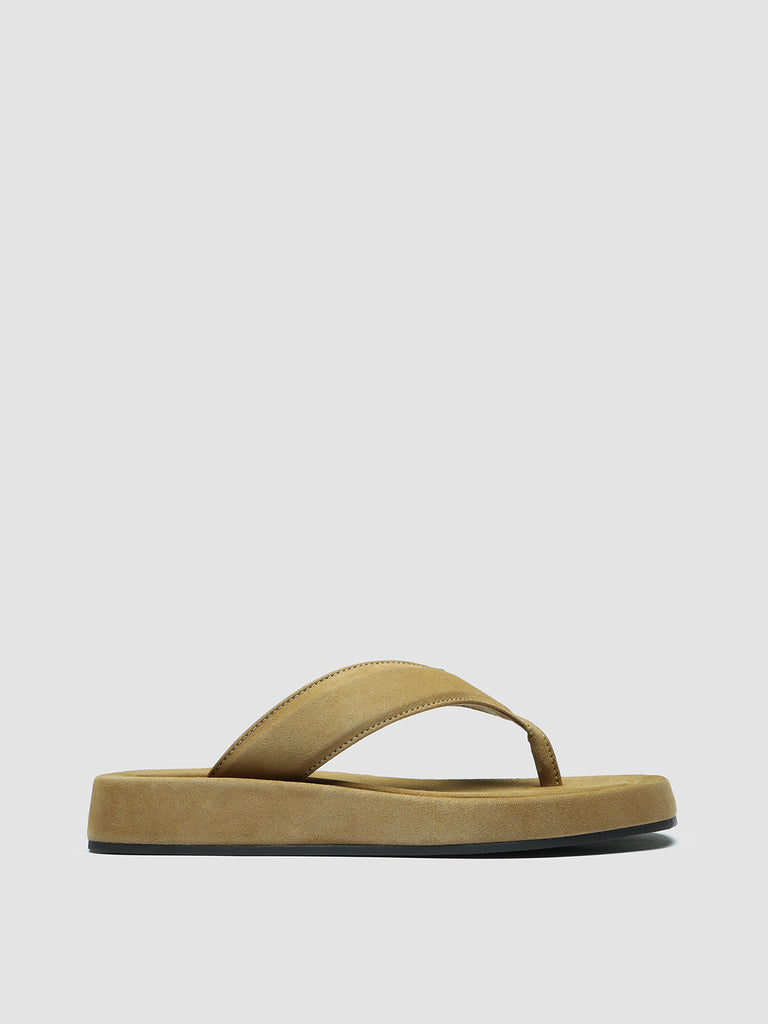 PATTY 001 - Gold Suede Sandals