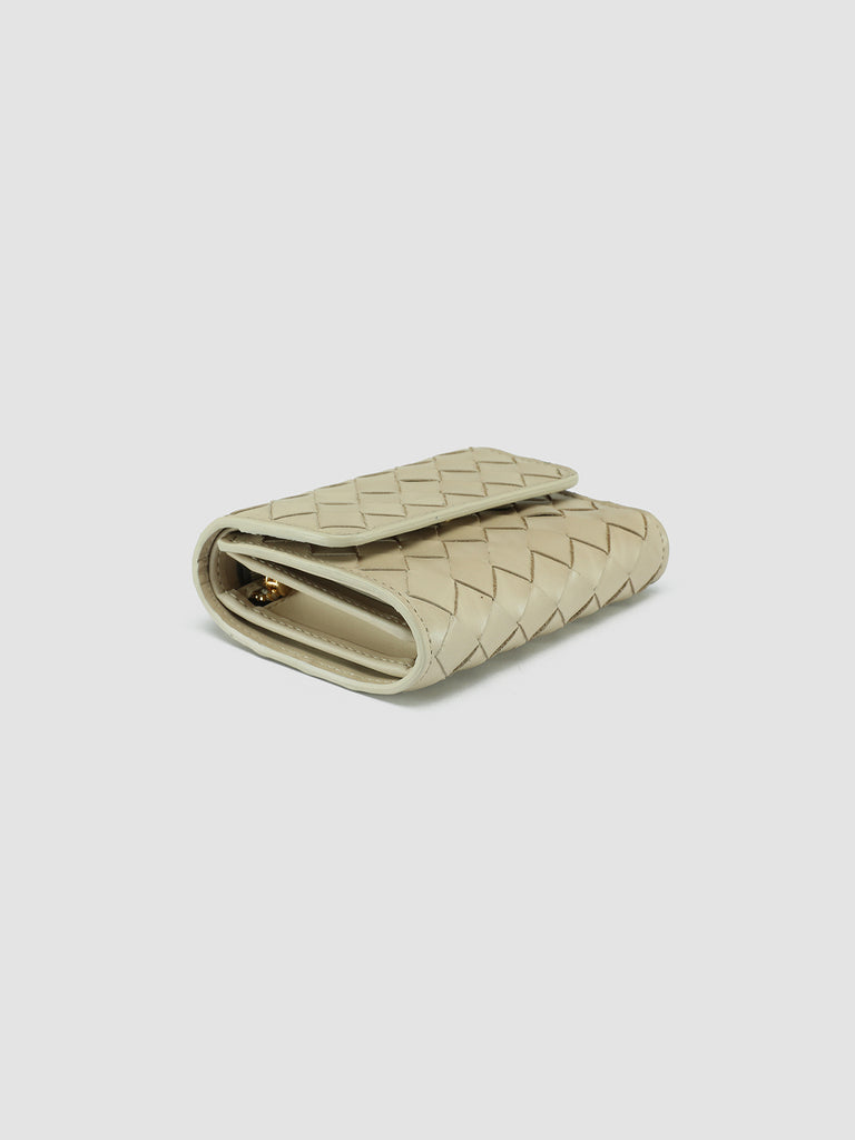 POCHE 110 - Ivory Leather Trifold Wallet  Officine Creative - 3