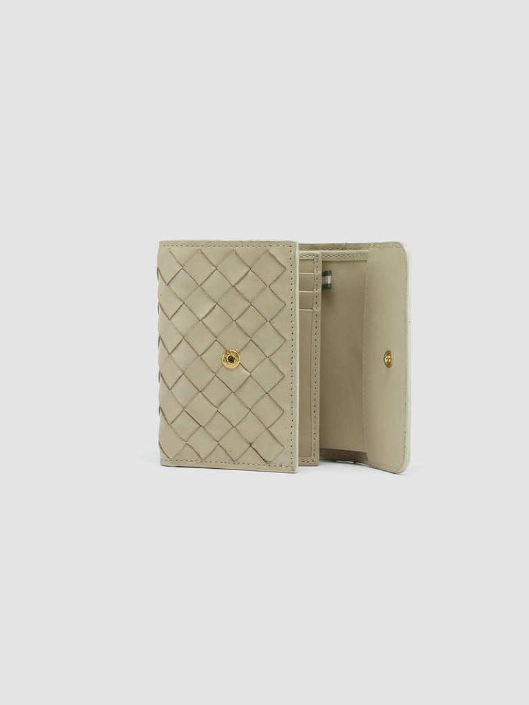 POCHE 110 - Ivory Leather Trifold Wallet  Officine Creative - 4