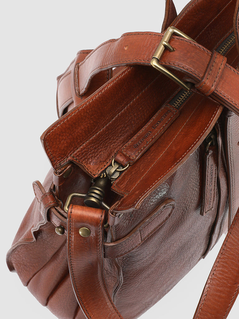 RARE 22 - Brown Leather Handbag  Officine Creative - 7