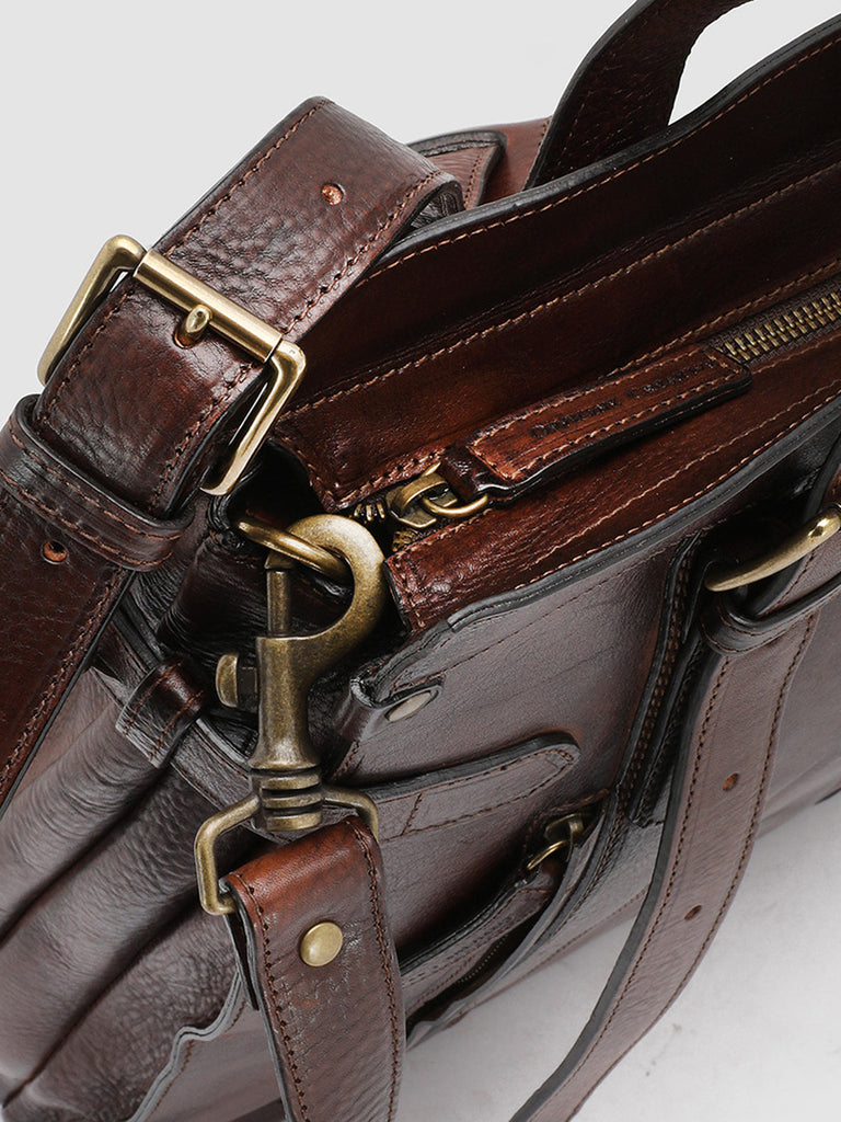 RARE 23 - Brown Leather Handbag  Officine Creative - 7