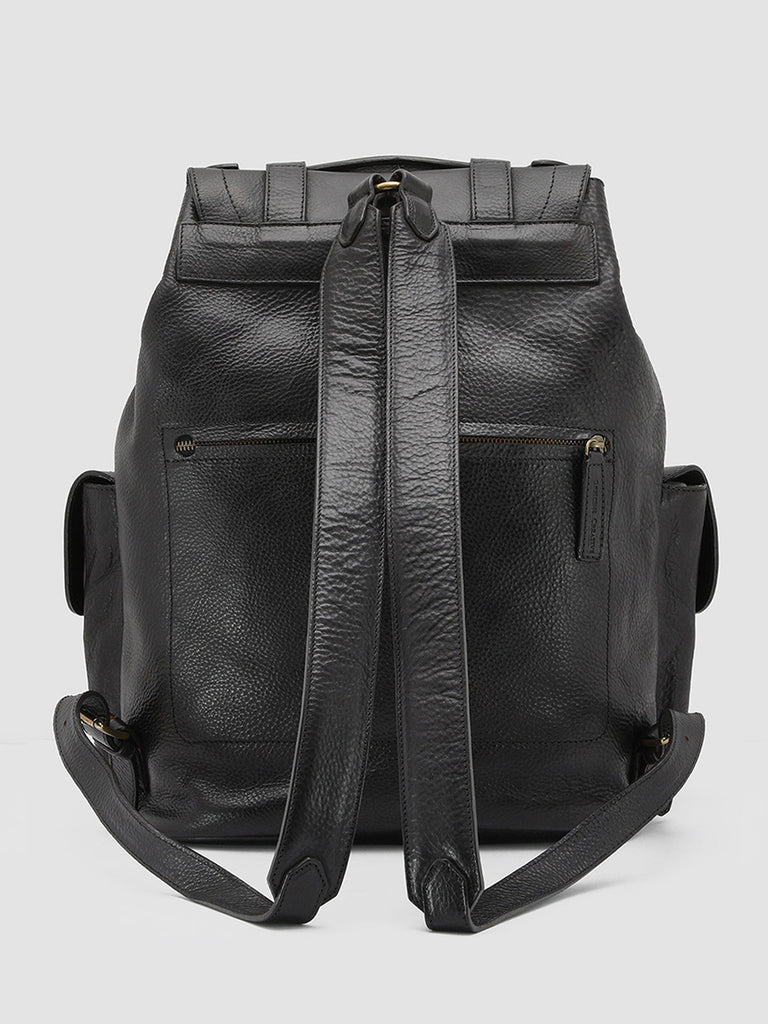 RARE 27 - Black Leather Backpack