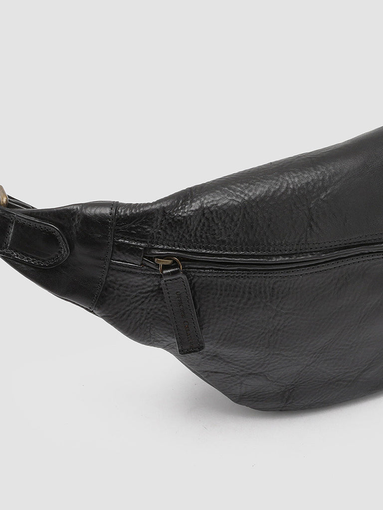 RARE 28 - Black Leather Waist Belt  Officine Creative - 5