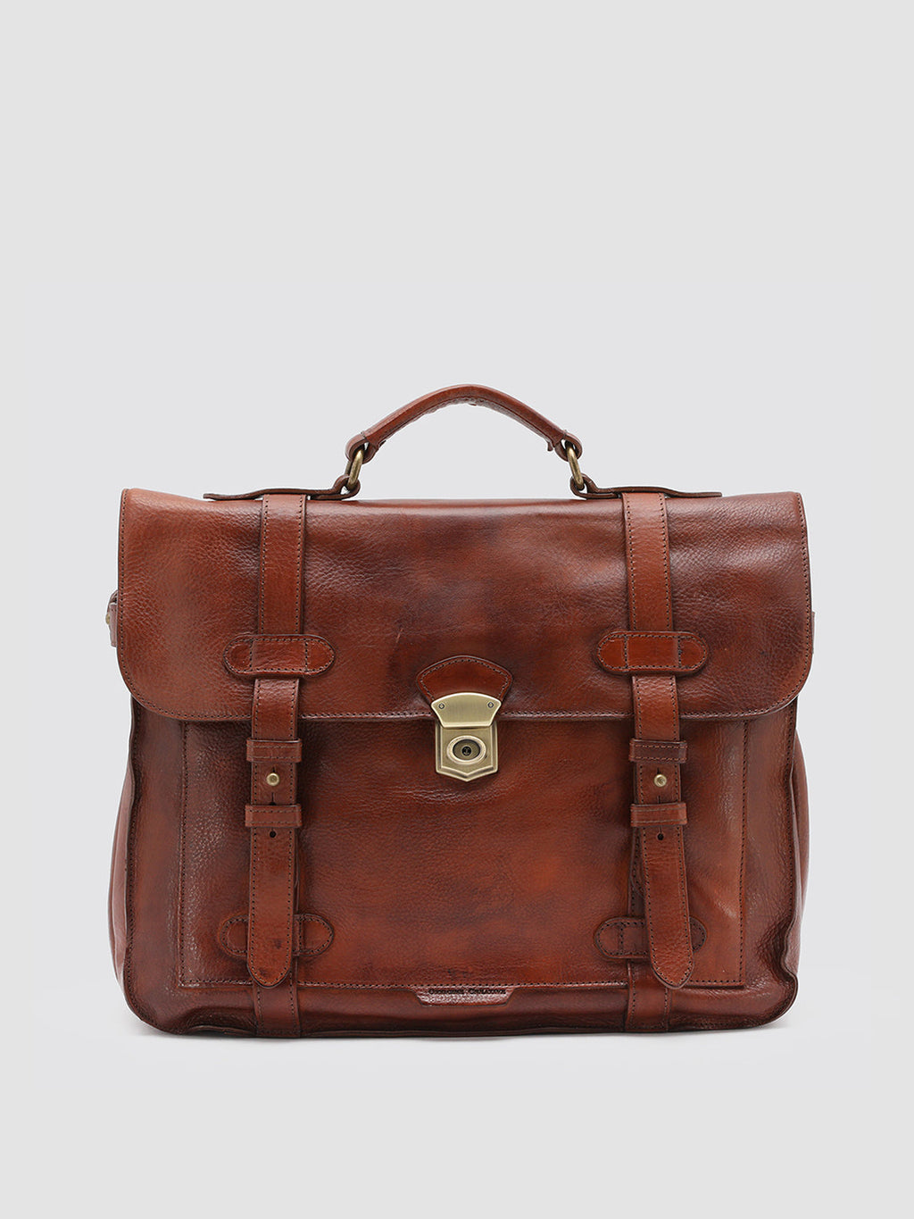 RARE 26 - Brown Leather BriefCase  Officine Creative - 1