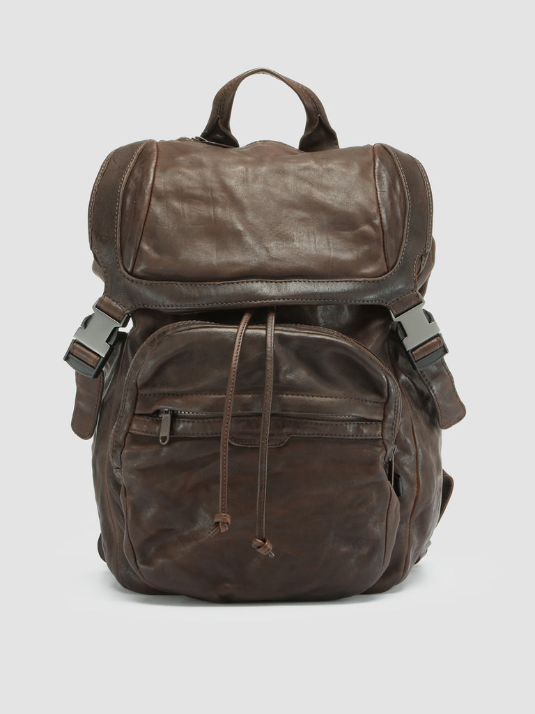 RECRUIT 001 - Brown Leather Backpack