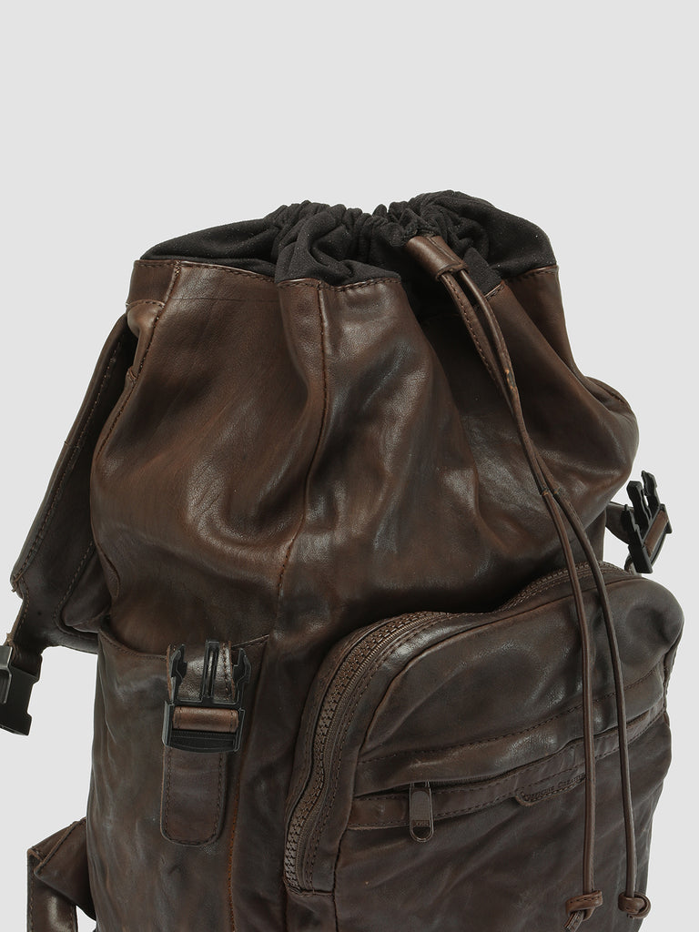 RECRUIT 001 – brauner Lederrucksack