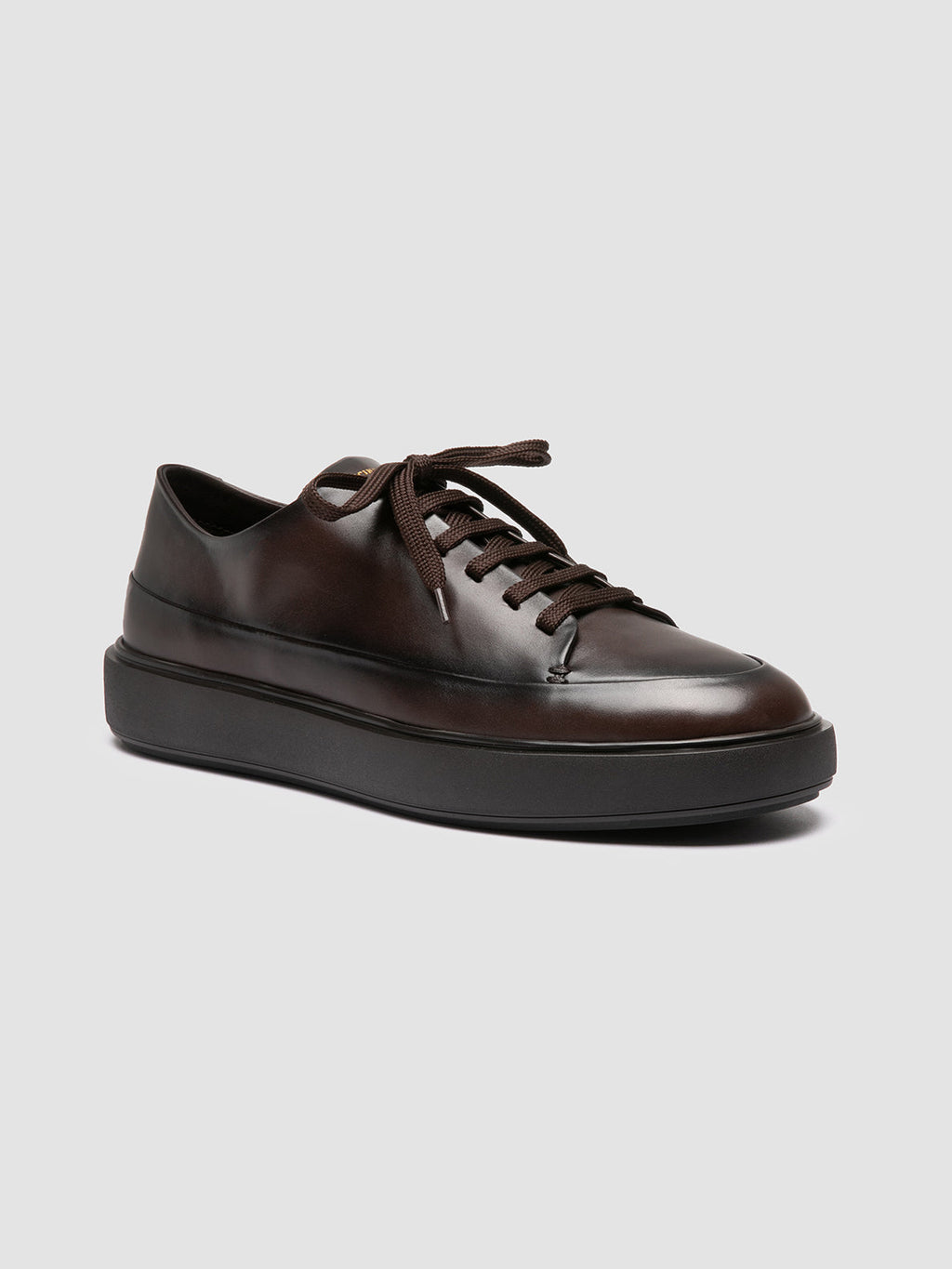 RELEASE 001 - Brown Leather Low Top Sneakers Men Officine Creative - 3