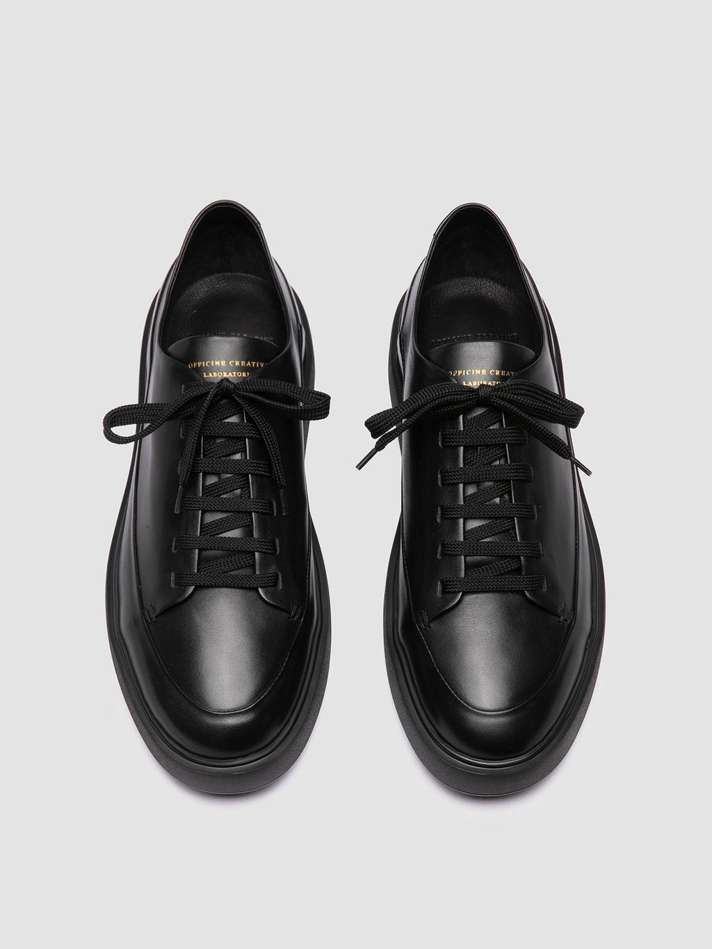 RELEASE 001 - Black Leather Low Top Sneakers Men Officine Creative - 2