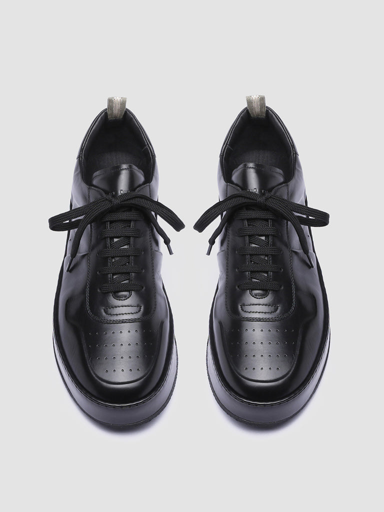 PROJECT 203 - Black Leather Sneakers Men Officine Creative - 2