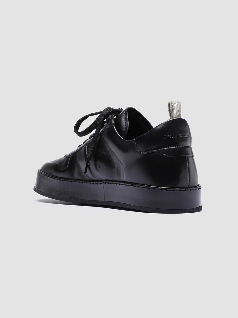PROJECT 203 - Black Leather Sneakers Men Officine Creative - 4