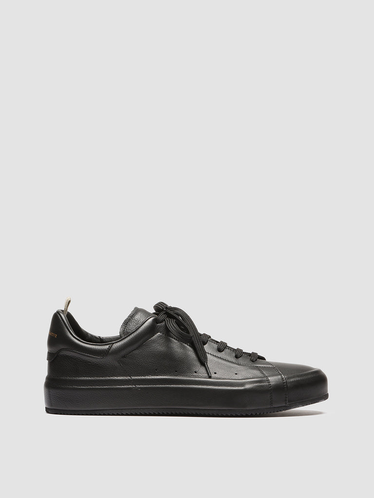 PRIMARY 001 - Black Leather Sneakers