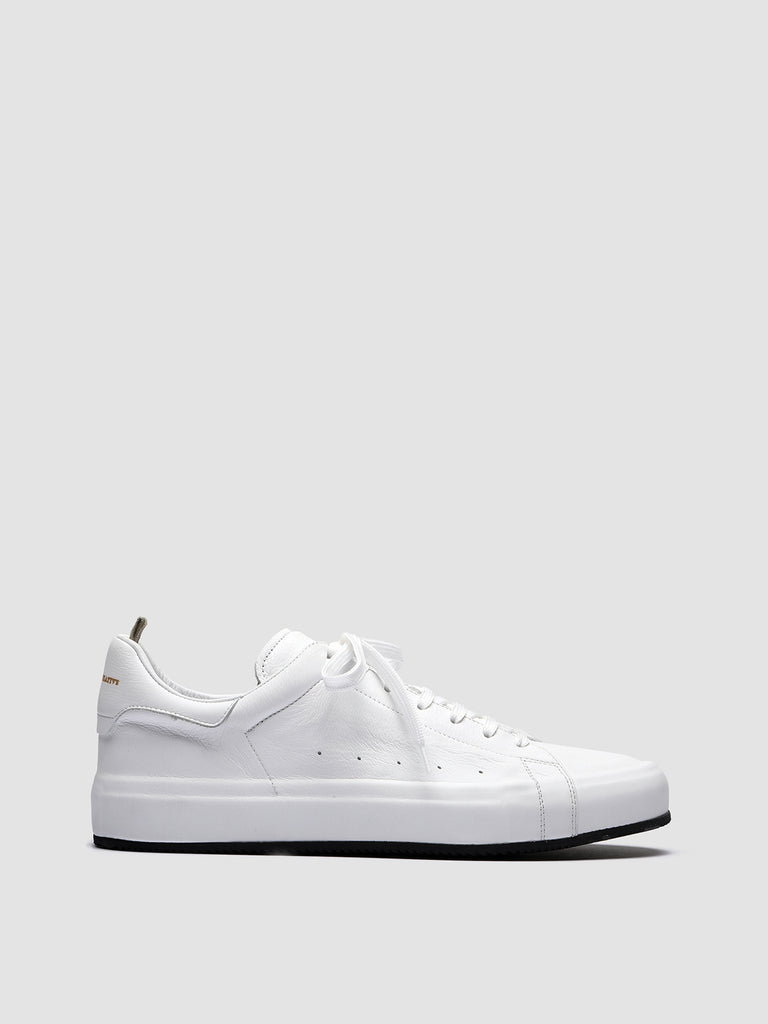 PRIMARY 001 - White Leather Sneakers