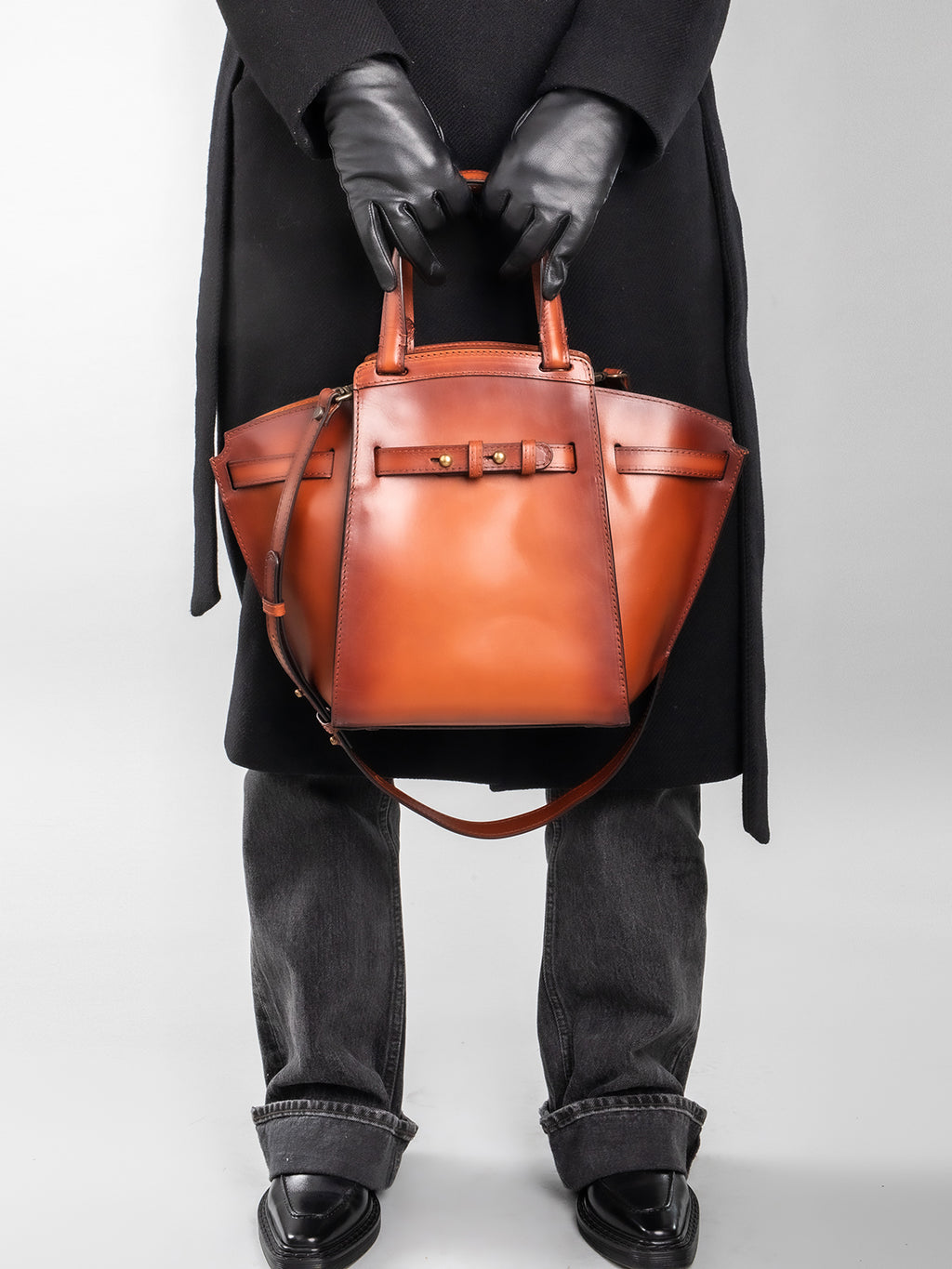 SADDLE 07 - Brown Leather Tote Bag  Officine Creative - 5