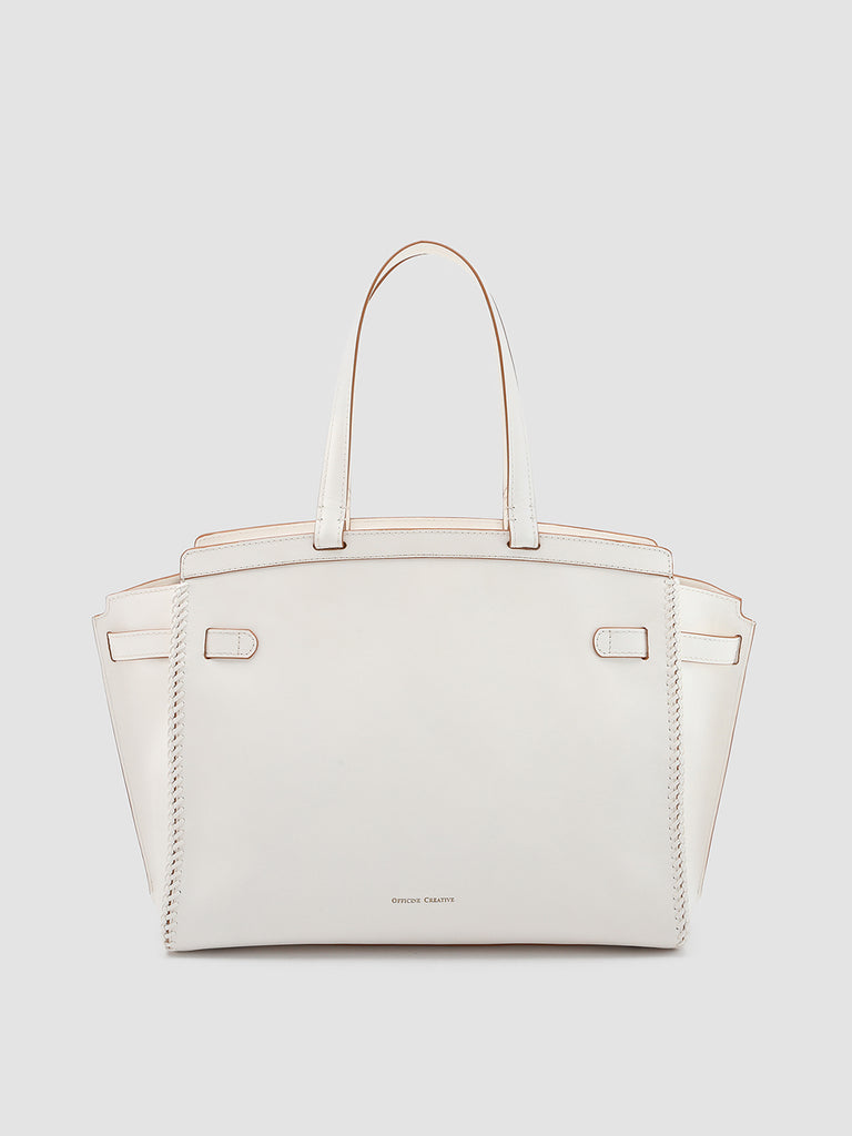SADDLE 103 - White Leather tote bag  Officine Creative - 4
