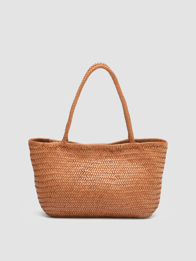 SUSAN 01 - Brown Leather Tote Bag