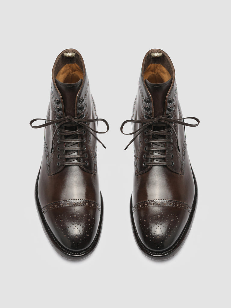 TEMPLE 004 - Brown Leather Ankle Boots Men Officine Creative - 2