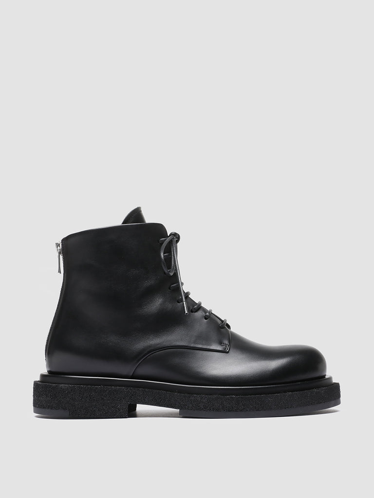 TONAL 101 - Black Leather Ankle Boots