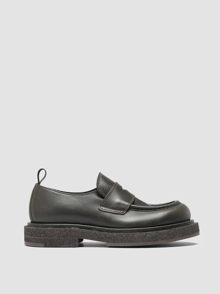 TONAL 102 - Green Leather Loafers