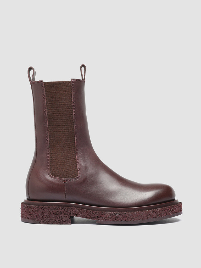 TONAL 105 - Burgundy Leather Chelsea Boots