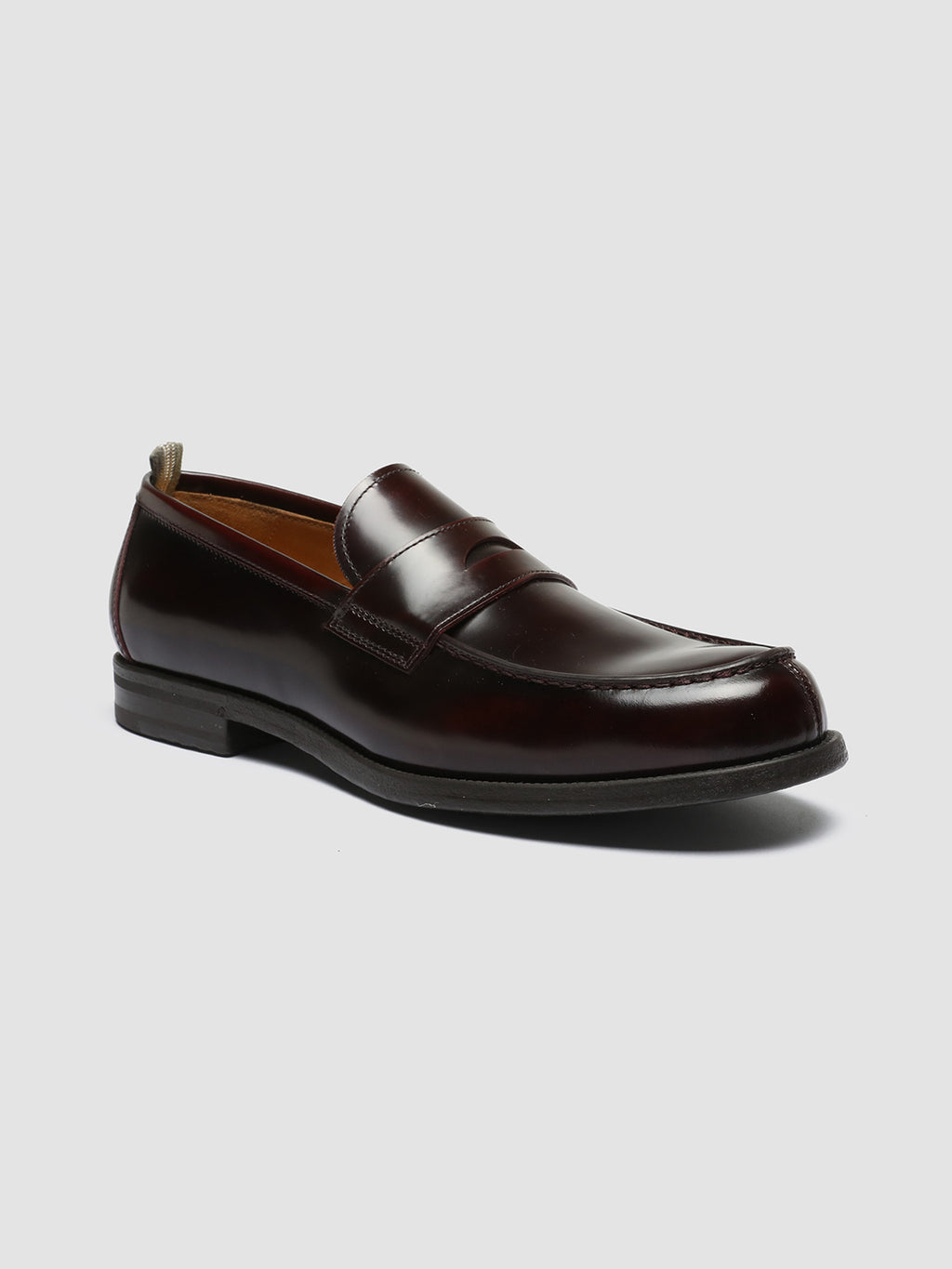 VINE 001 - Burgundy Leather Loafers Men Officine Creative - 3