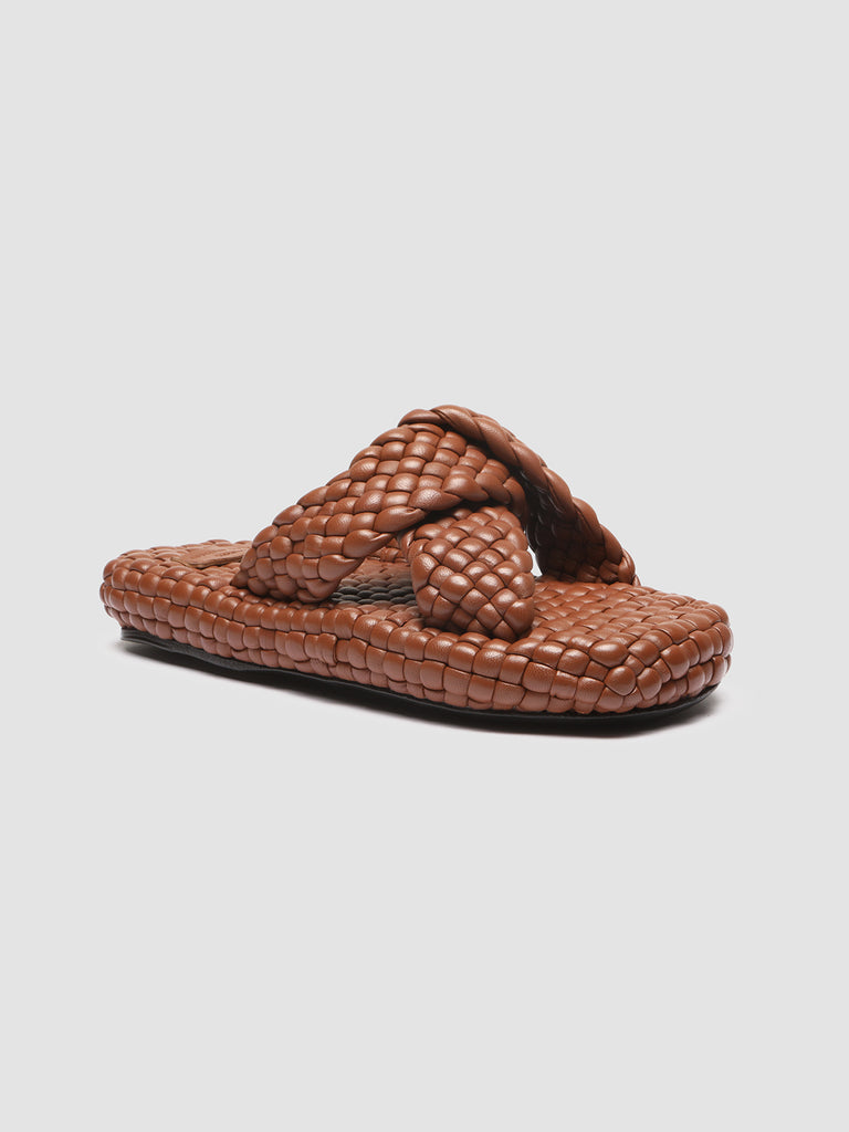 WILLOW 001 - Brown Leather Sandals Women Officine Creative - 3
