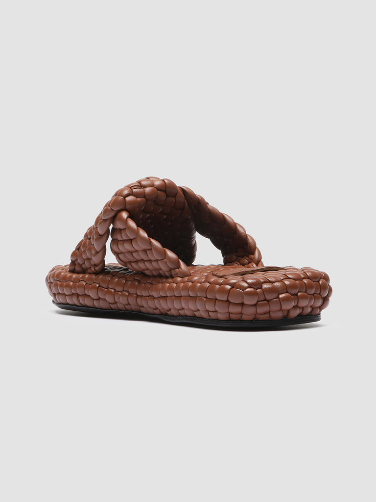 WILLOW 001 - Brown Leather Sandals Women Officine Creative - 4