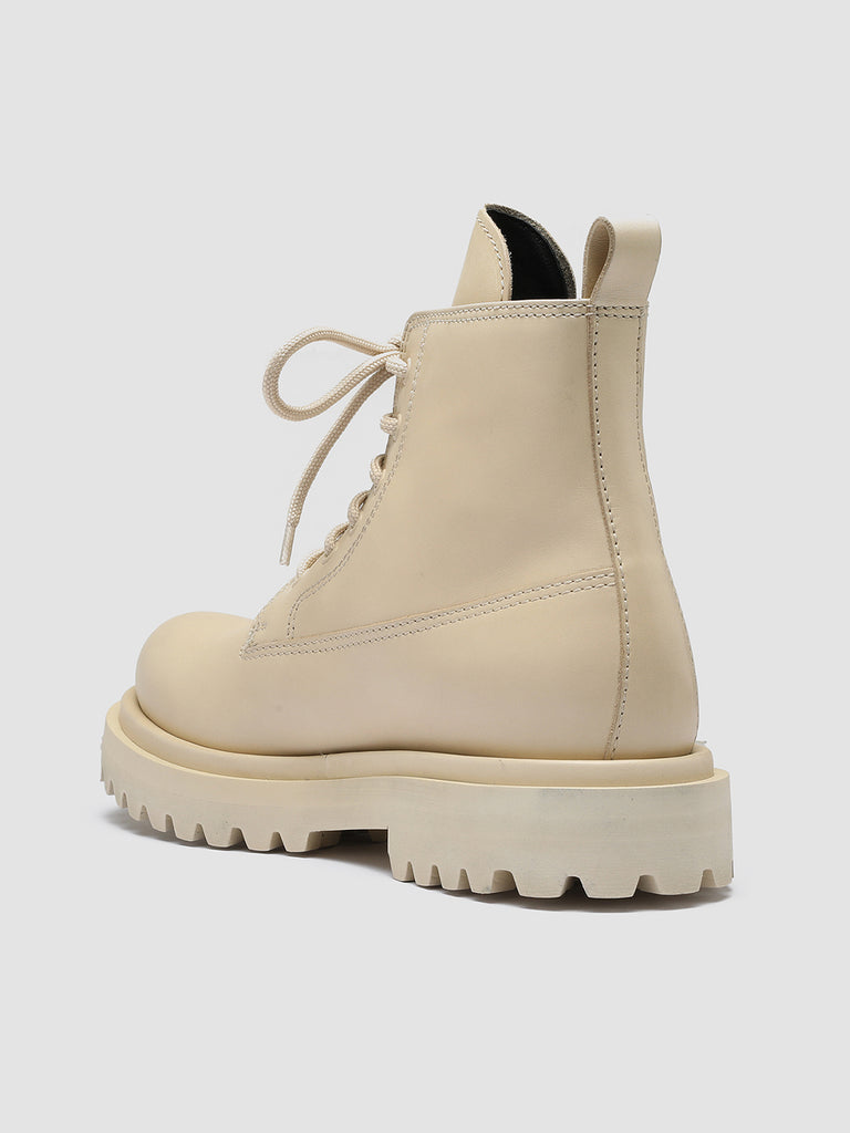 WISAL 021 - Ivory Leather Ankle Boots Women Officine Creative - 4