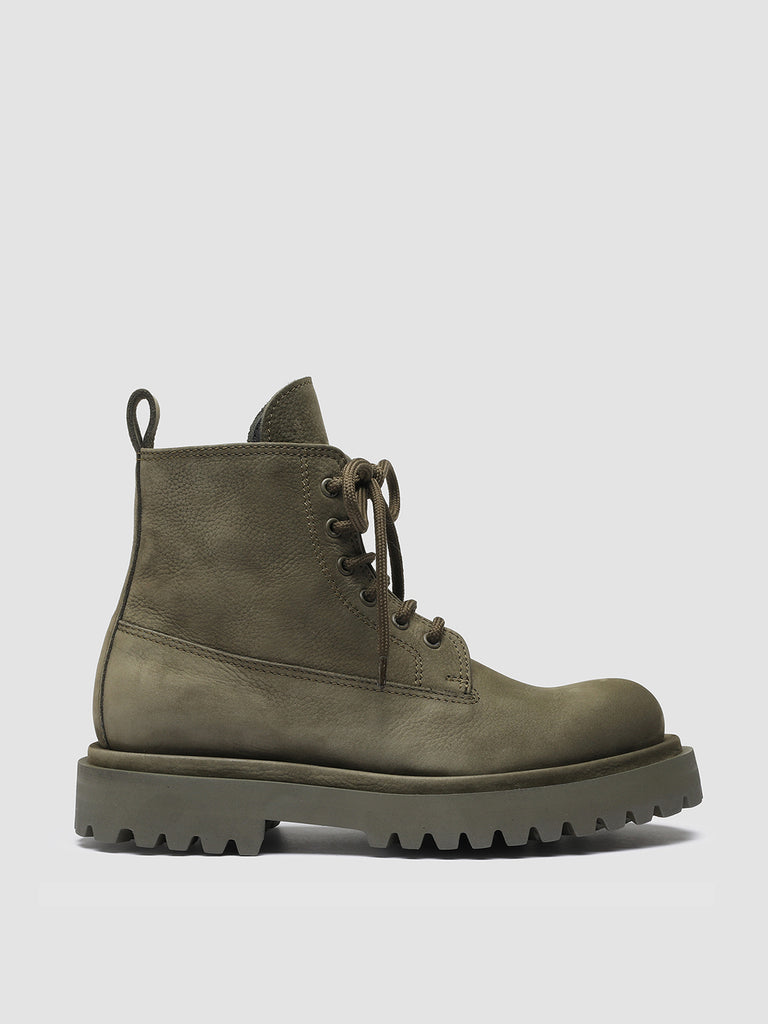 WISAL 021 - Green  Nabuk Ankle Boots